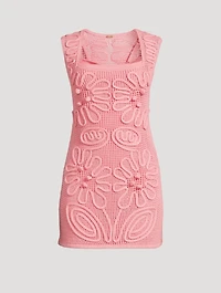 Chimi Knit Crochet Mini Dress