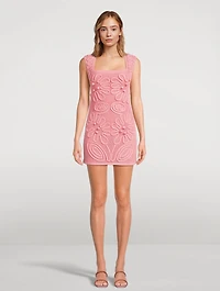Chimi Knit Crochet Mini Dress