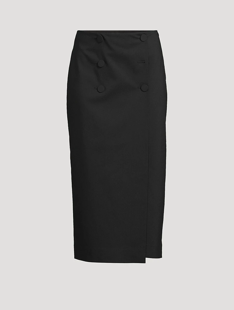Febe Tuxedo Midi Skirt
