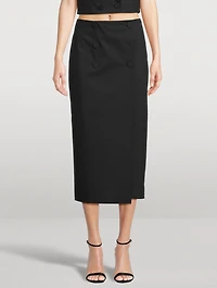 Febe Tuxedo Midi Skirt