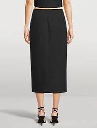 Febe Tuxedo Midi Skirt