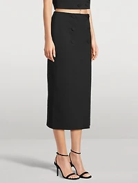 Febe Tuxedo Midi Skirt