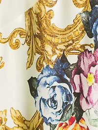 Serita Silk Maxi Dress Baroque Floral Print