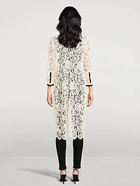 Whisper Lace Cardigan Midi Dress