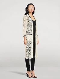 Whisper Lace Cardigan Midi Dress