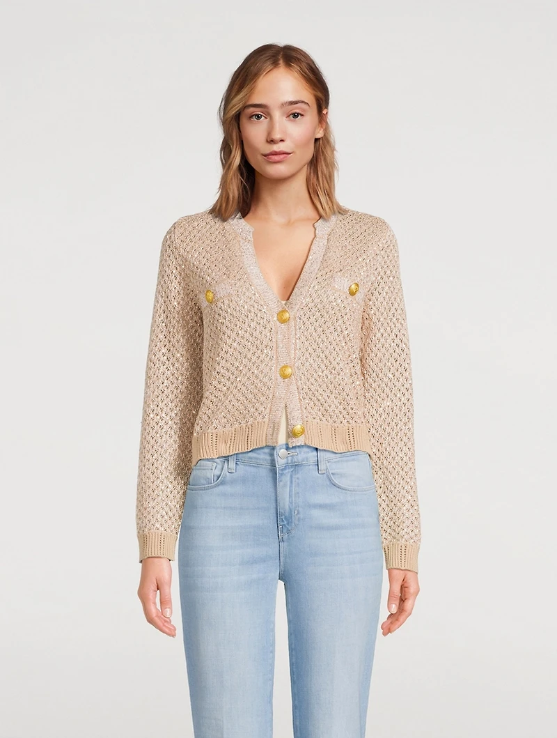 Blanca Sequin Cardigan