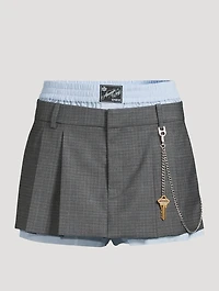 Layered Skort With Exposed Boxer