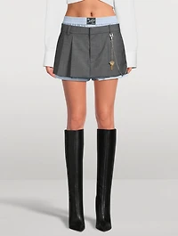 Layered Skort With Exposed Boxer