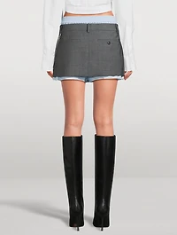 Layered Skort With Exposed Boxer
