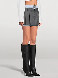 Layered Skort With Exposed Boxer