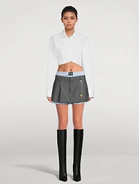 Layered Skort With Exposed Boxer