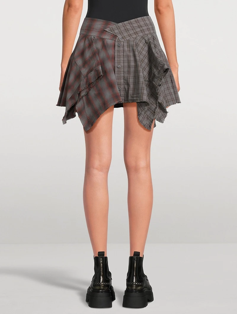 Deconstructed Mini Skirt