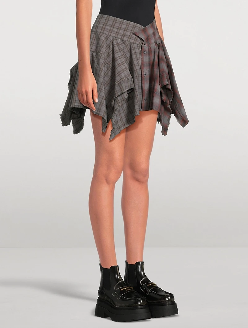 Deconstructed Mini Skirt