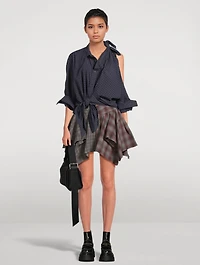 Deconstructed Mini Skirt