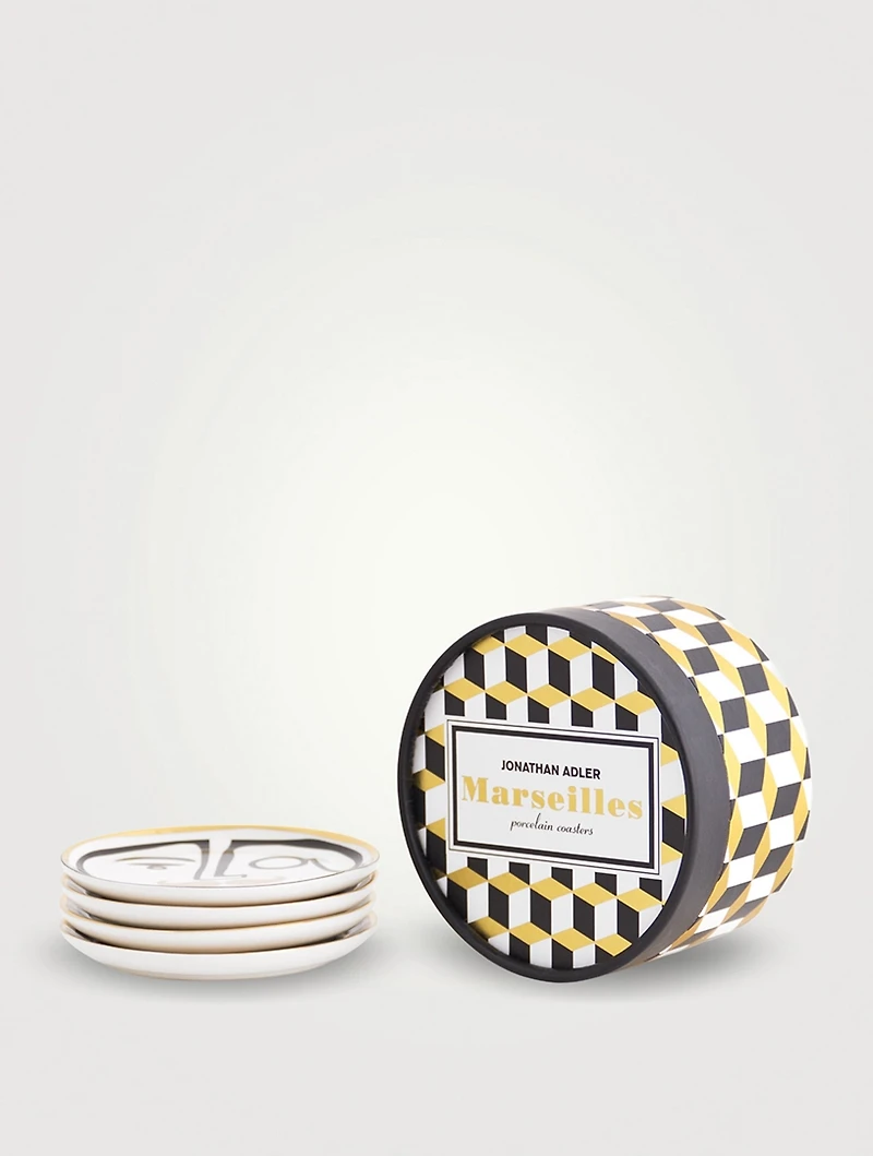 Four-Piece Marseilles Coasters