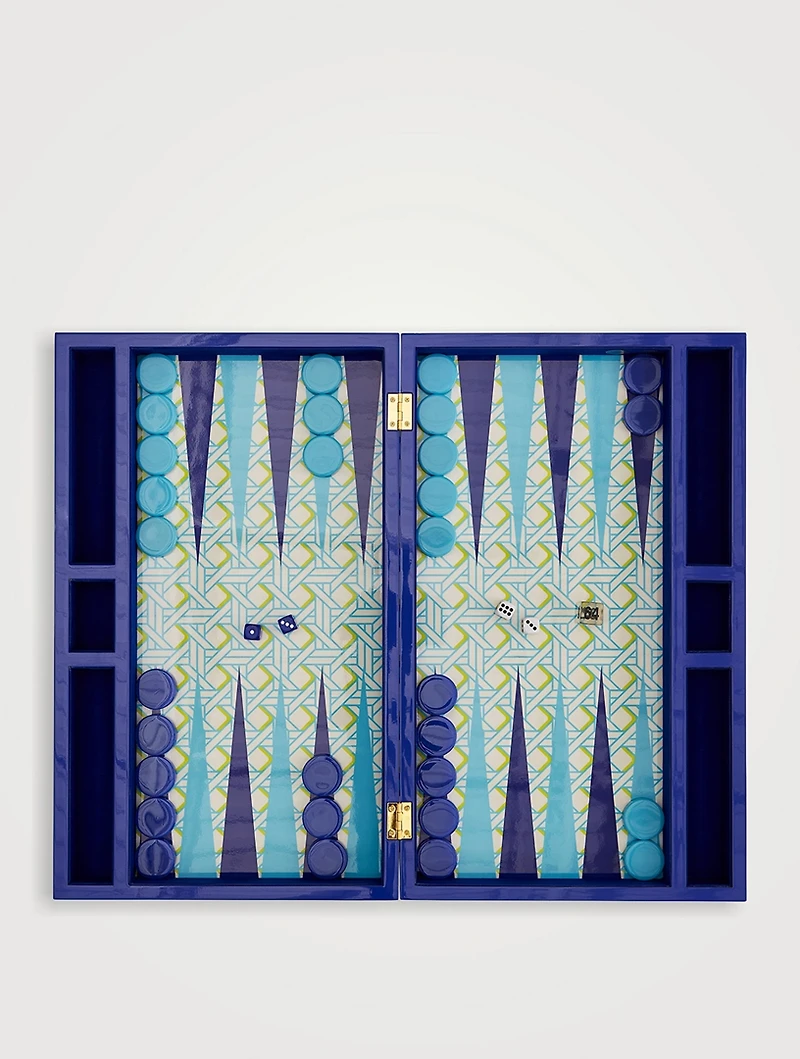Basketweave Backgammon Set