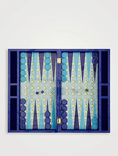 Basketweave Backgammon Set