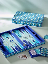Basketweave Backgammon Set