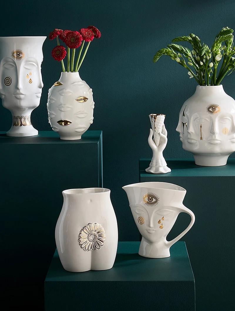 Gilded Gala Round Vase
