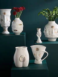Gilded Gala Round Vase