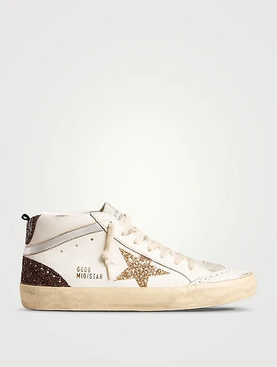Mid Star Leather Sneakers