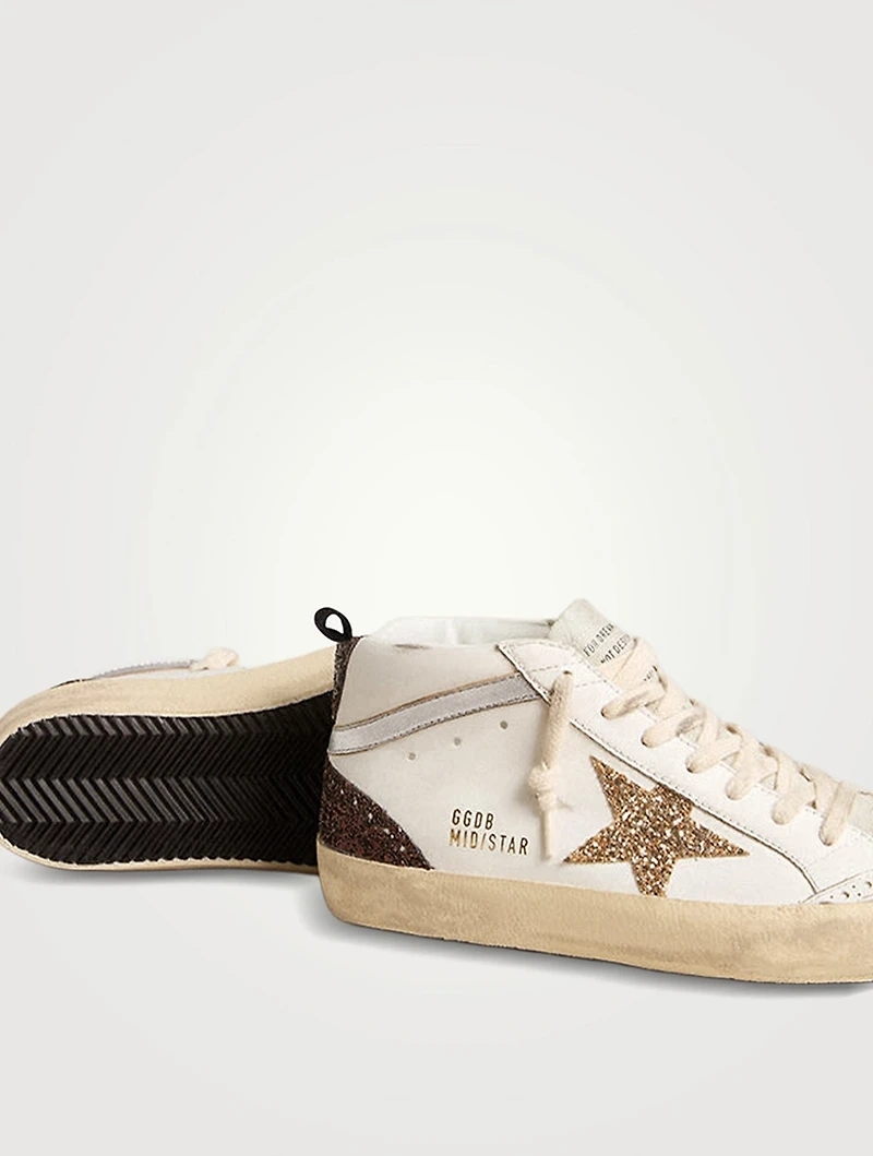 Mid Star Leather Sneakers