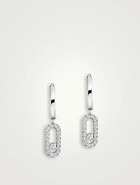 Move Uno 18K Gold Huggie Earrings With Diamonds