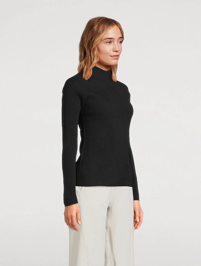 Conic Rib-Knit Sweater