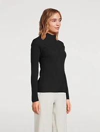 Conic Rib-Knit Sweater