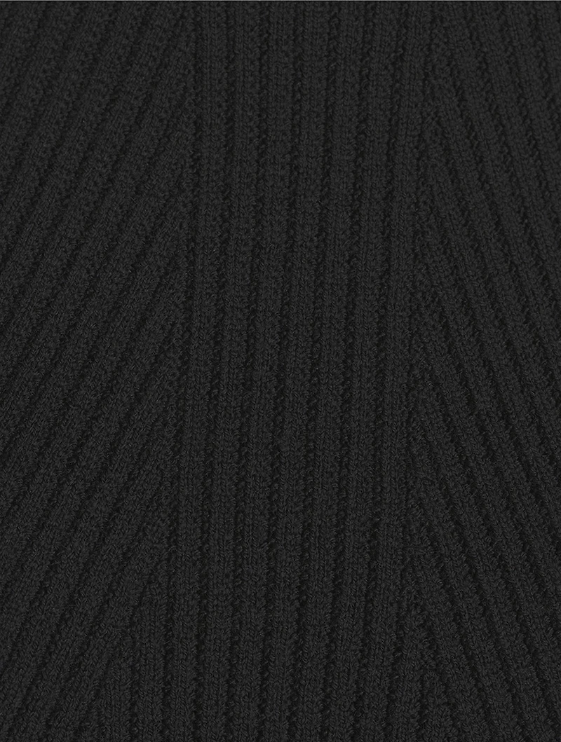 Conic Rib-Knit Sweater