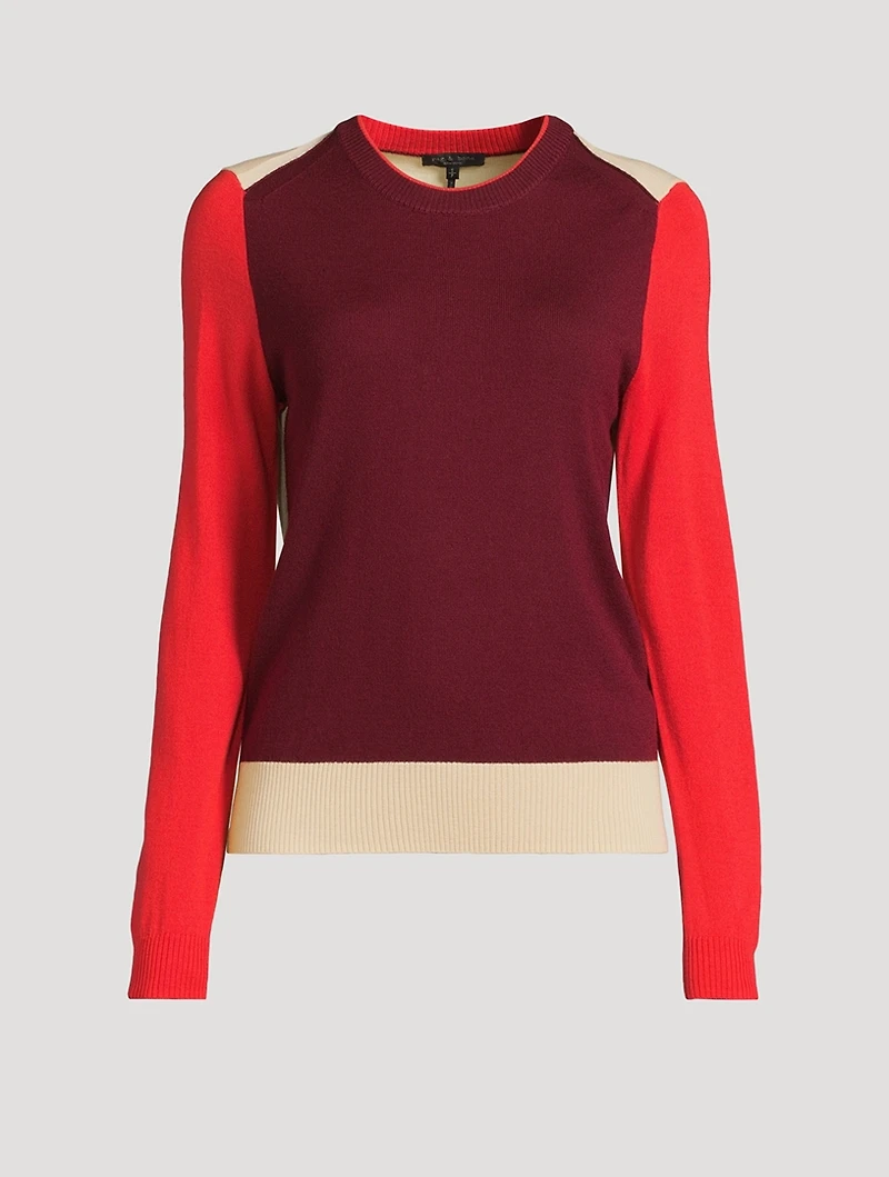 Taron Colourblock Wool Sweater