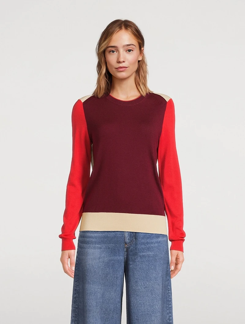 Taron Colourblock Wool Sweater