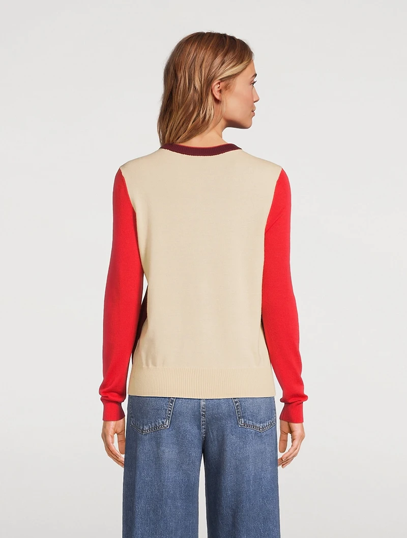 Taron Colourblock Wool Sweater