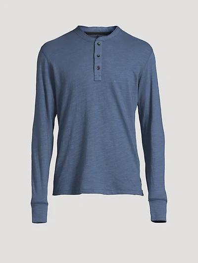 Classic Flame Cotton Henley