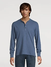 Classic Flame Cotton Henley