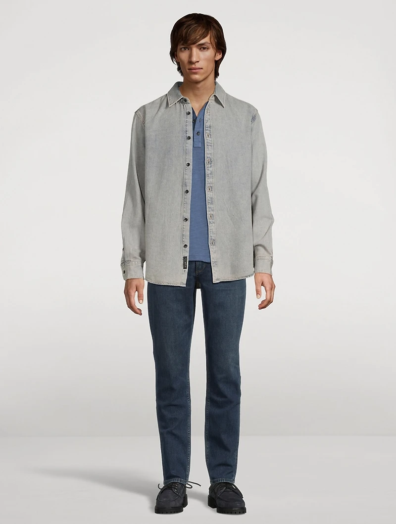 Classic Flame Cotton Henley