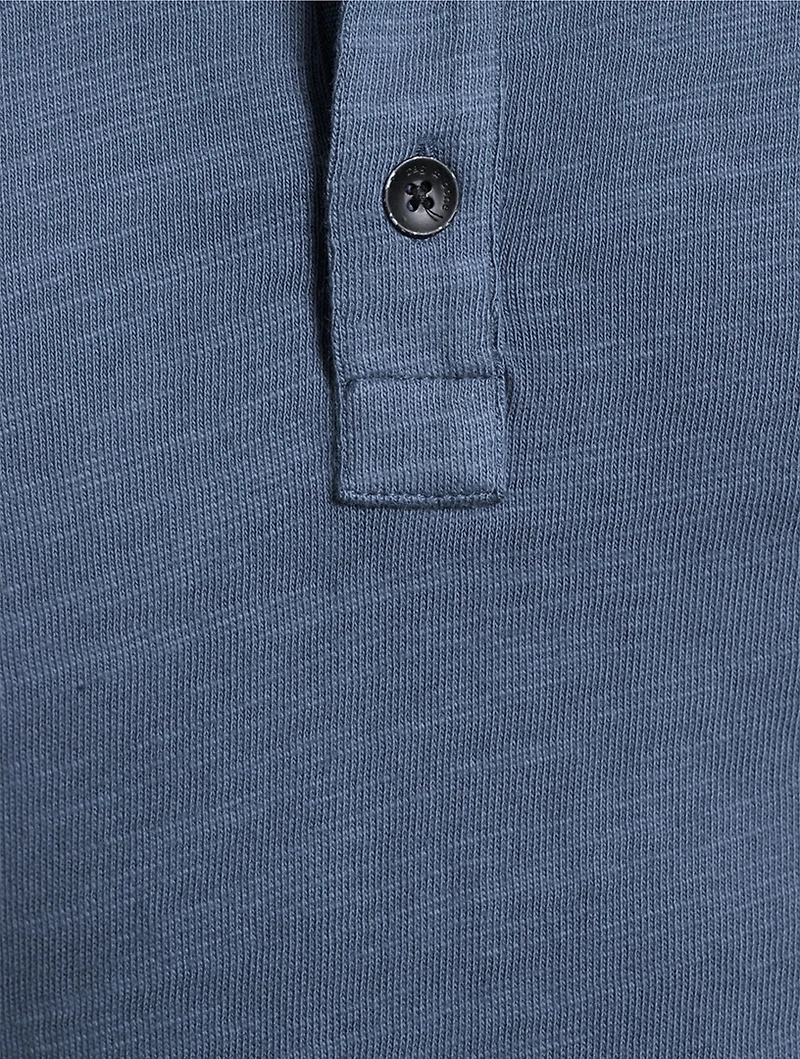 Classic Flame Cotton Henley
