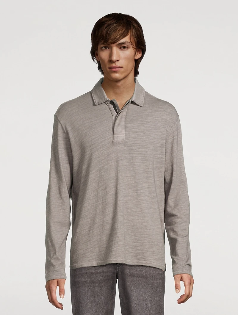 Long-Sleeve Rugby Polo