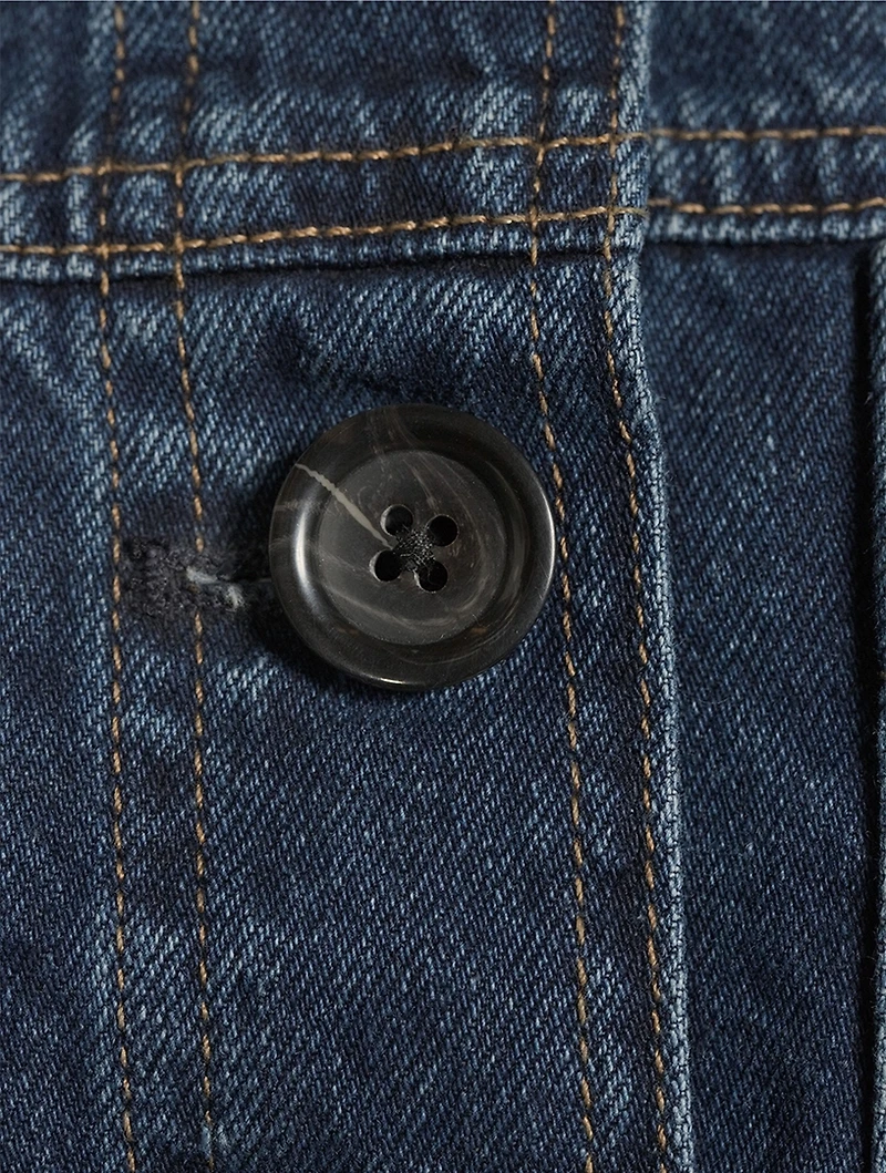 Utility Belted Denim Jacket