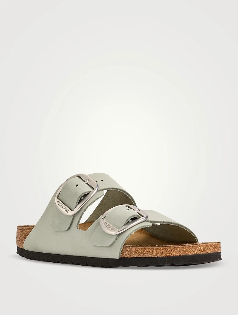 Arizona Big Buckle Leather Slide Sandals