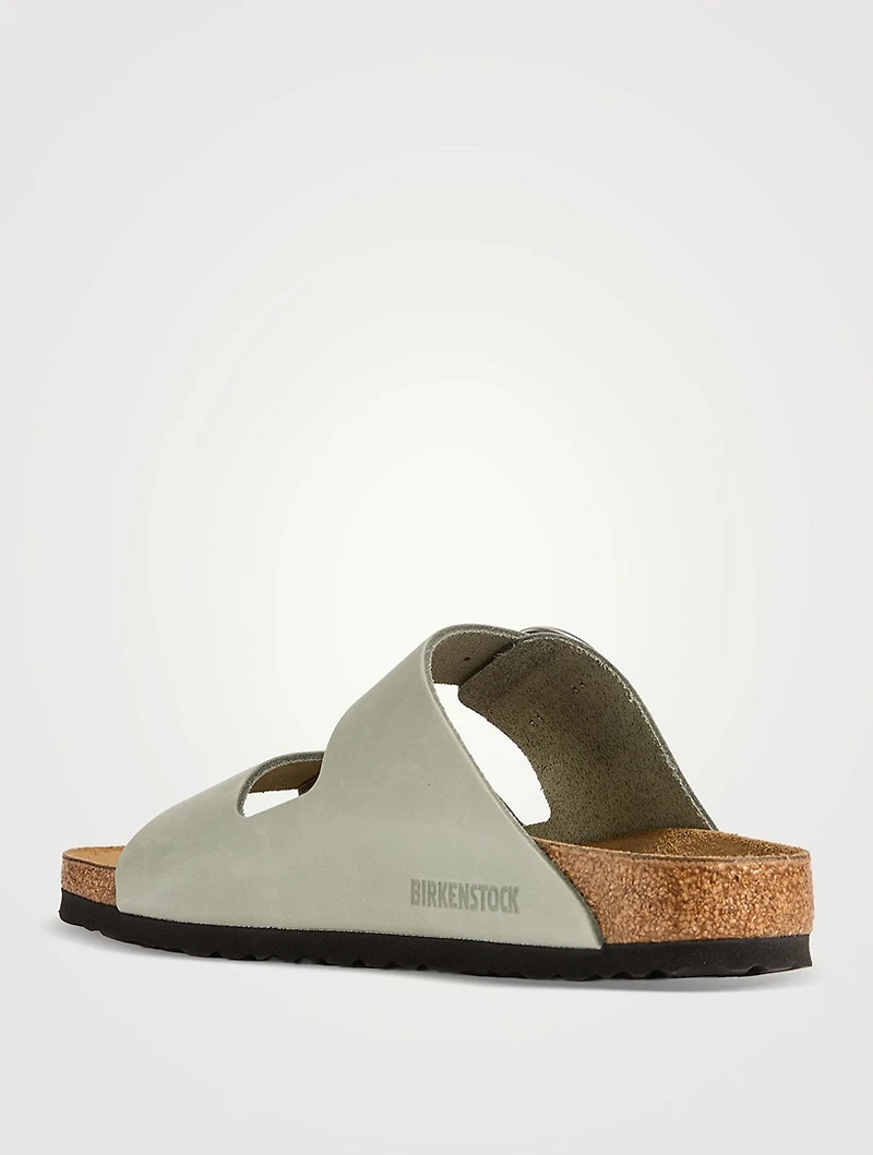 Arizona Big Buckle Leather Slide Sandals