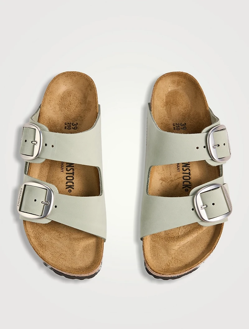 Arizona Big Buckle Leather Slide Sandals