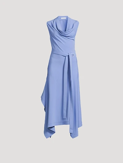 Belted Cady Midi Dress