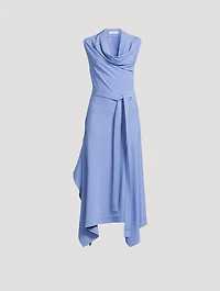 Belted Cady Midi Dress