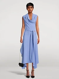 Belted Cady Midi Dress