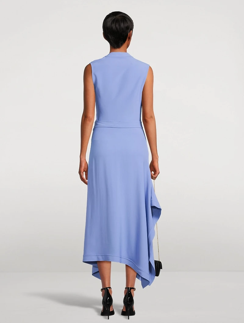 Belted Cady Midi Dress