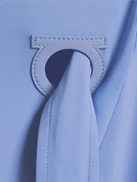 Belted Cady Midi Dress