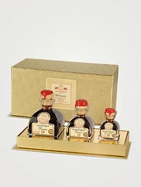 Gold Metal Collection Set of Three Balsamic Condiments
