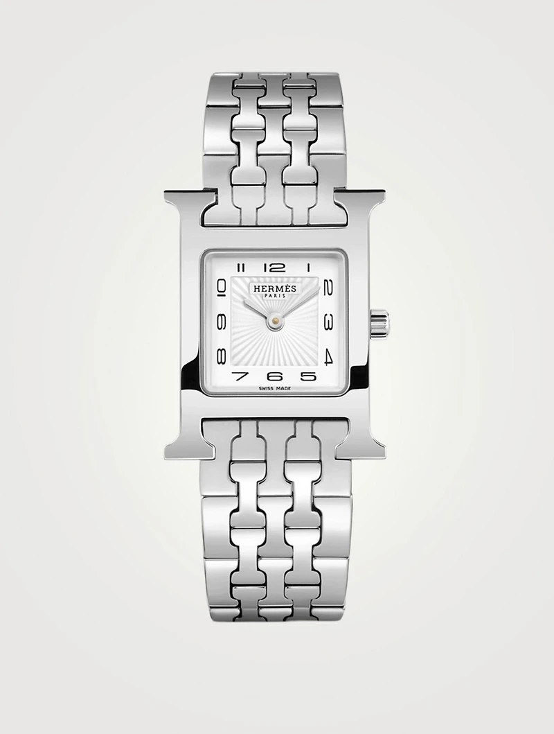 Heure H PM Stainless Steel Bracelet Watch, 21 x 21mm