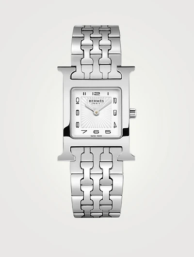 Heure H PM Stainless Steel Bracelet Watch, 21 x 21mm